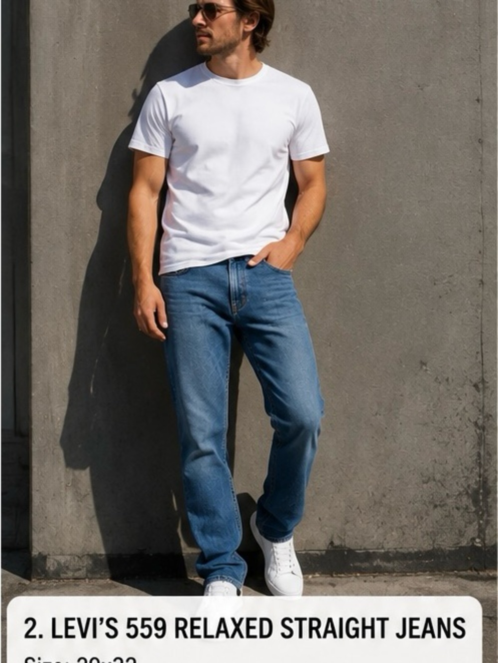 Levi’s 559 Men’s Relaxed Straight Jeans 29x32 Blue Denim
